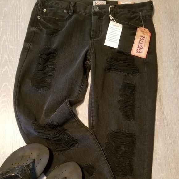 MUDD BLACK JEANS HOLY - Picture 10 of 14